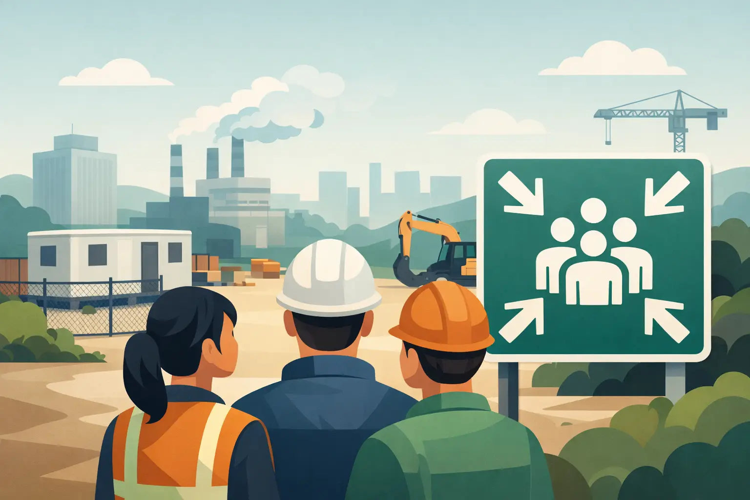 Where Are Muster Point Signs Used on Site?
