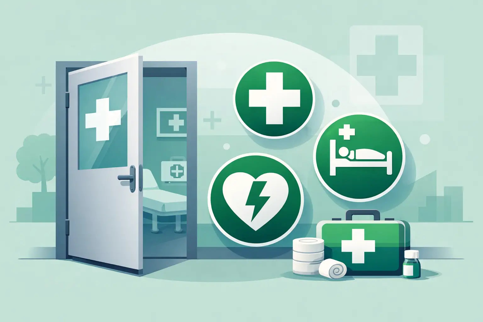 Which Signs Identify First Aid Rooms in the UK?