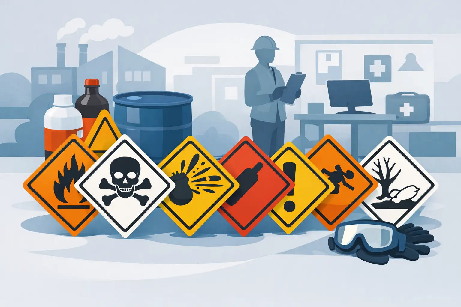 Hazard Symbol Labels Guide for UK Workplaces