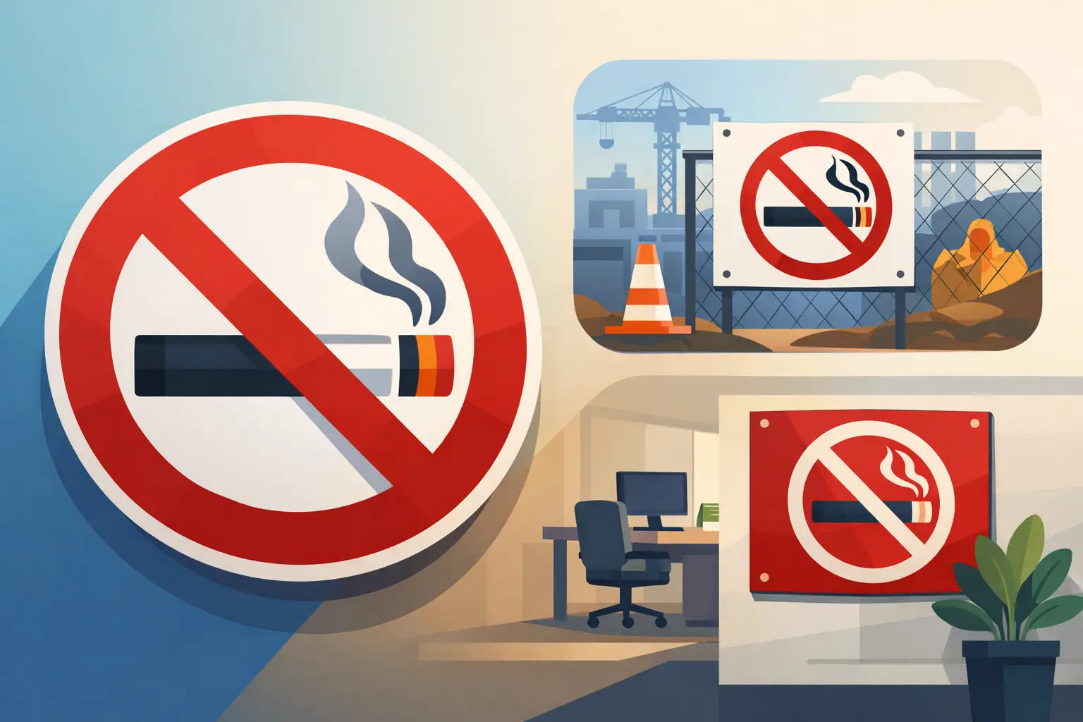 Best No Smoking Signs for UK Sites and Workplaces