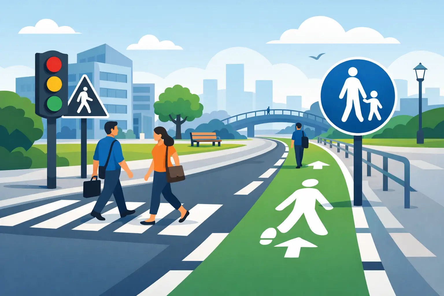 How to Mark Pedestrian Routes Properly