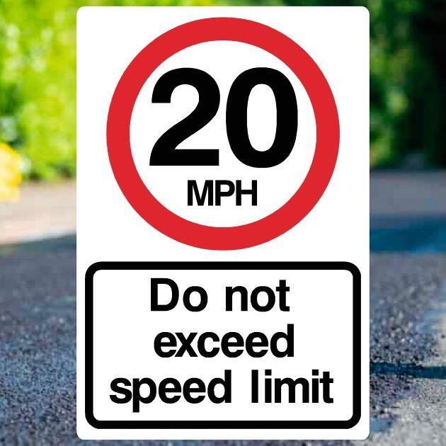 20mph Speed Limit Sign-The Safety Sheep Store
