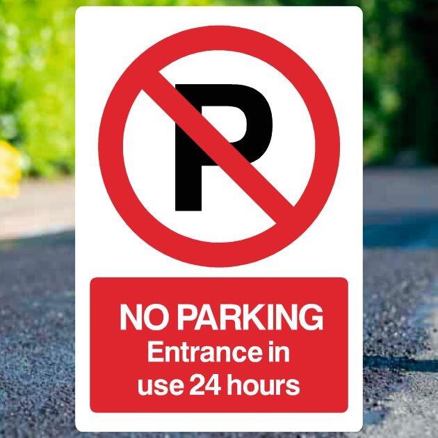 24hr No Parking P Sign-The Safety Sheep Store