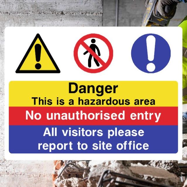 Hazardous Area Sign - The Safety Sheep Store