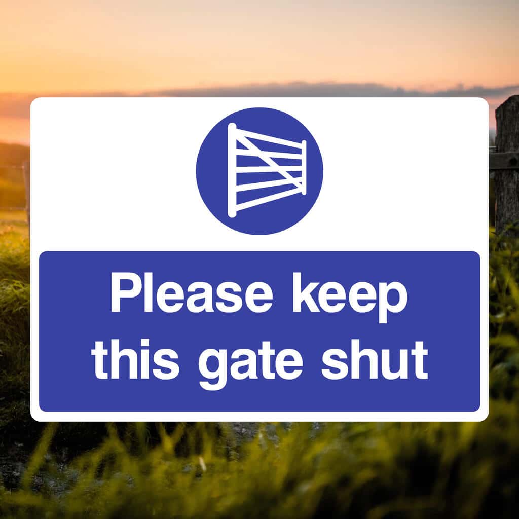 Keep Gate Shut Sign - The Safety Sheep Store