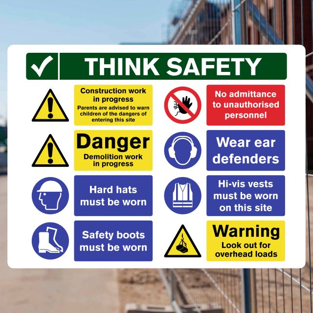 Site Safety Sign - Construction Work in Progress - The Safety Sheep Store