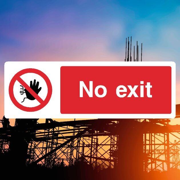No Exit Sign - UK Safety Signs Store
