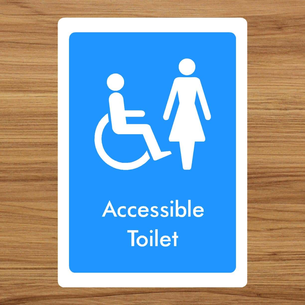 Accessible Toilet Female Sign-The Safety Sheep Store