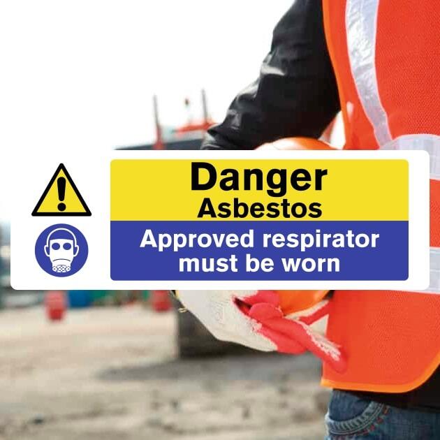 Asbestos Approved Respirator Must Be Worn Sign-The Safety Sheep Store