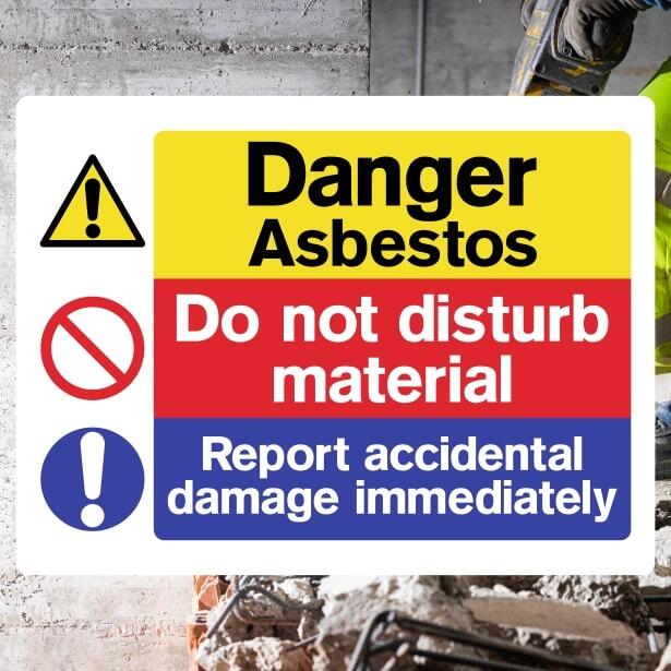 Asbestos Do Not Disturb Danger Sign-The Safety Sheep Store