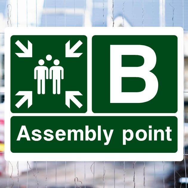 Assembly Point B Fire Sign-The Safety Sheep Store