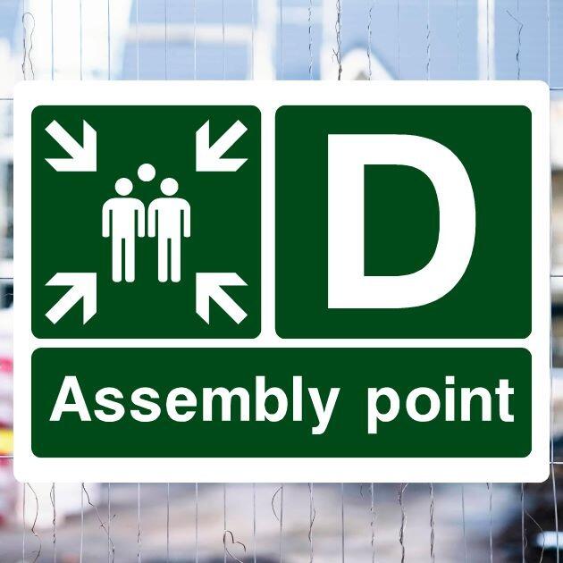 Assembly Point D Fire Sign-The Safety Sheep Store