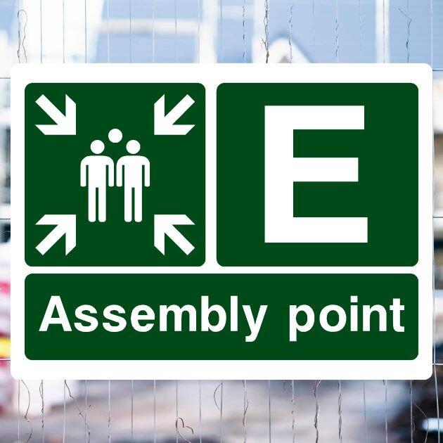 Assembly Point E Fire Sign-The Safety Sheep Store