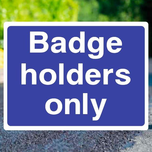 Badge Holders Only Sign-The Safety Sheep Store
