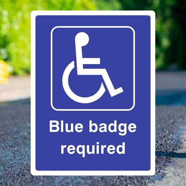 Blue Badge Parking Sign-The Safety Sheep Store