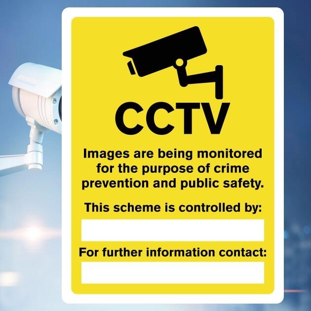 CCTV Images Are Being Monitored Security Sign-The Safety Sheep Store