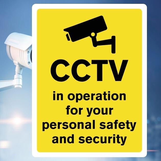 CCTV in Operation For Personal Safety Warning Sign-The Safety Sheep Store