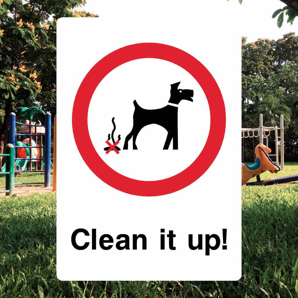 Clean It Up Dogs Park Sign-The Safety Sheep Store
