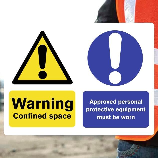 Confined Space PPE Sign-The Safety Sheep Store