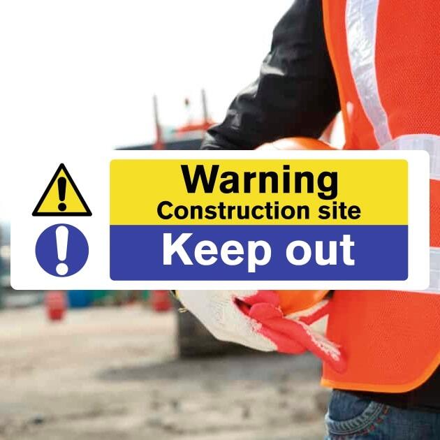 Construction Site Danger Keep Out Sign-The Safety Sheep Store