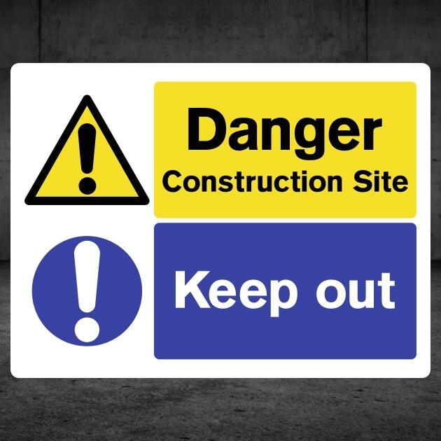 Construction Site Keep Out Danger Sign-The Safety Sheep Store
