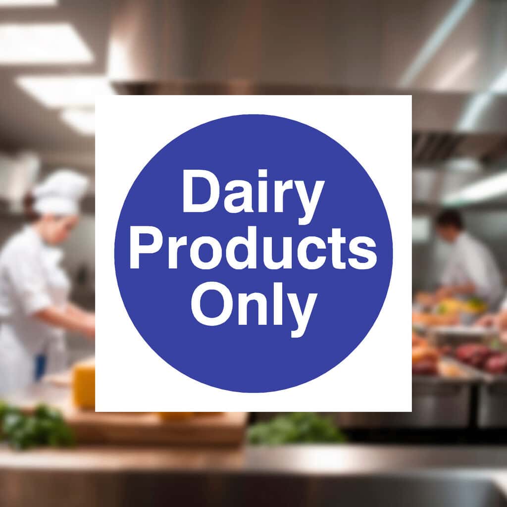 Dairy Products Only Sign - The Safety Sheep Store