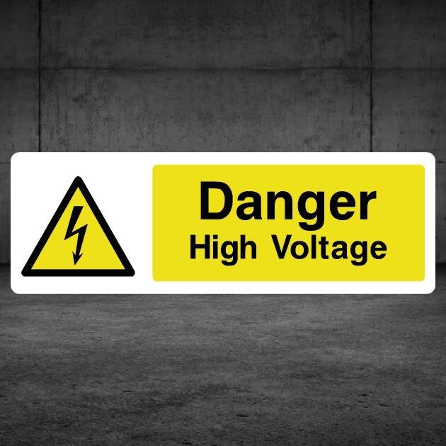 Danger High Voltage Sign-The Safety Sheep Store