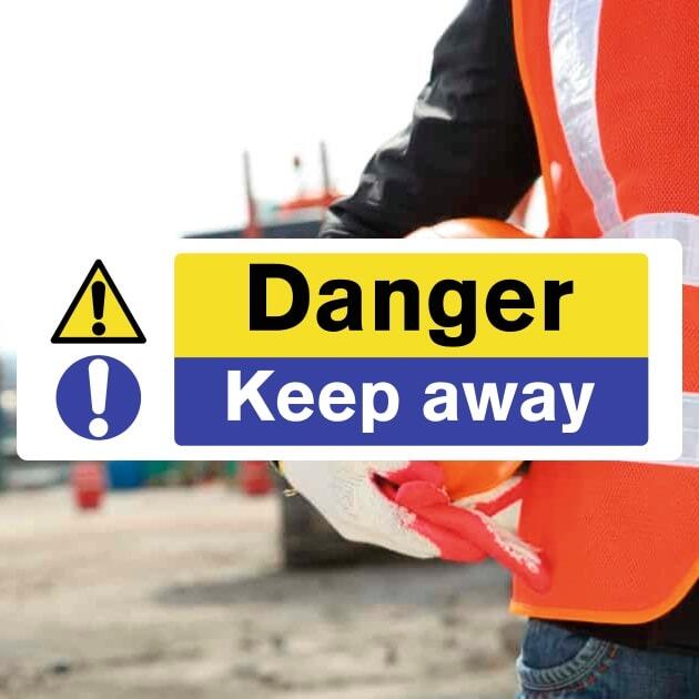 Danger Keep Away Hazard Sign-The Safety Sheep Store