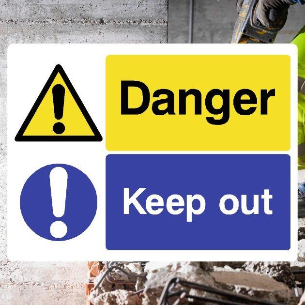 Danger Keep Out Access Sign-The Safety Sheep Store