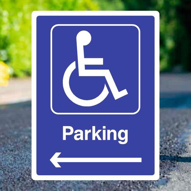 Disabled Parking Left Sign-The Safety Sheep Store