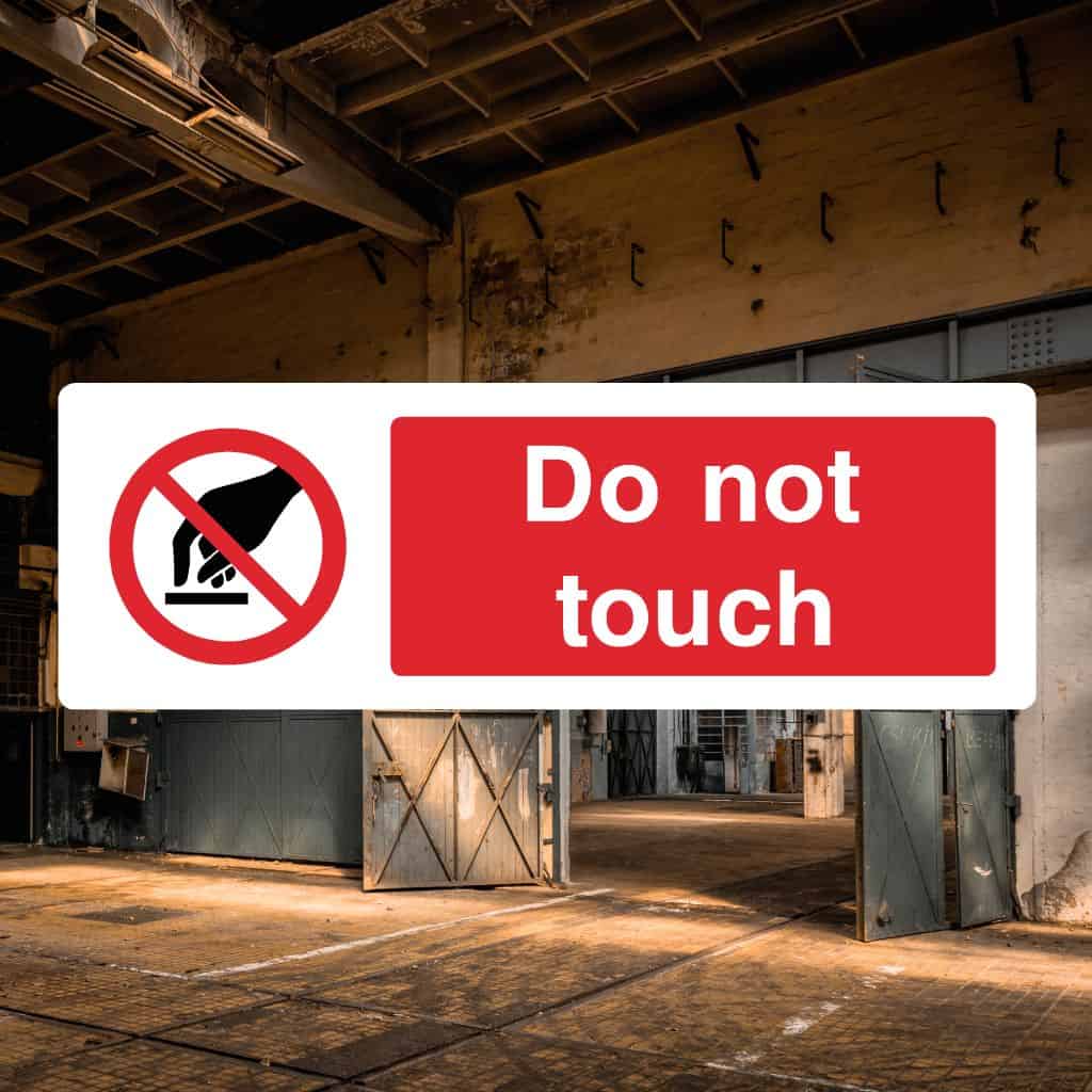 Do Not Touch Sign Landscape-The Safety Sheep Store