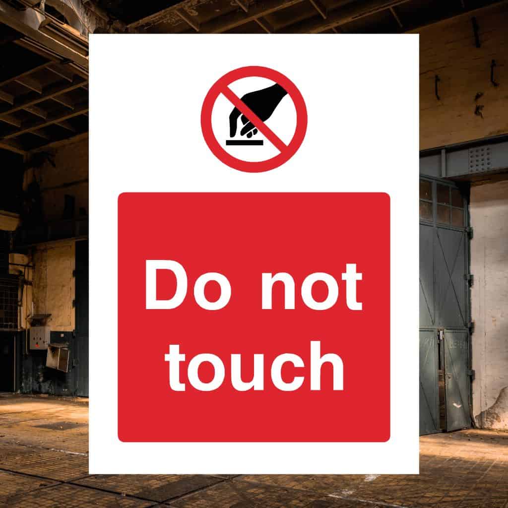 Do Not Touch Sign-The Safety Sheep Store