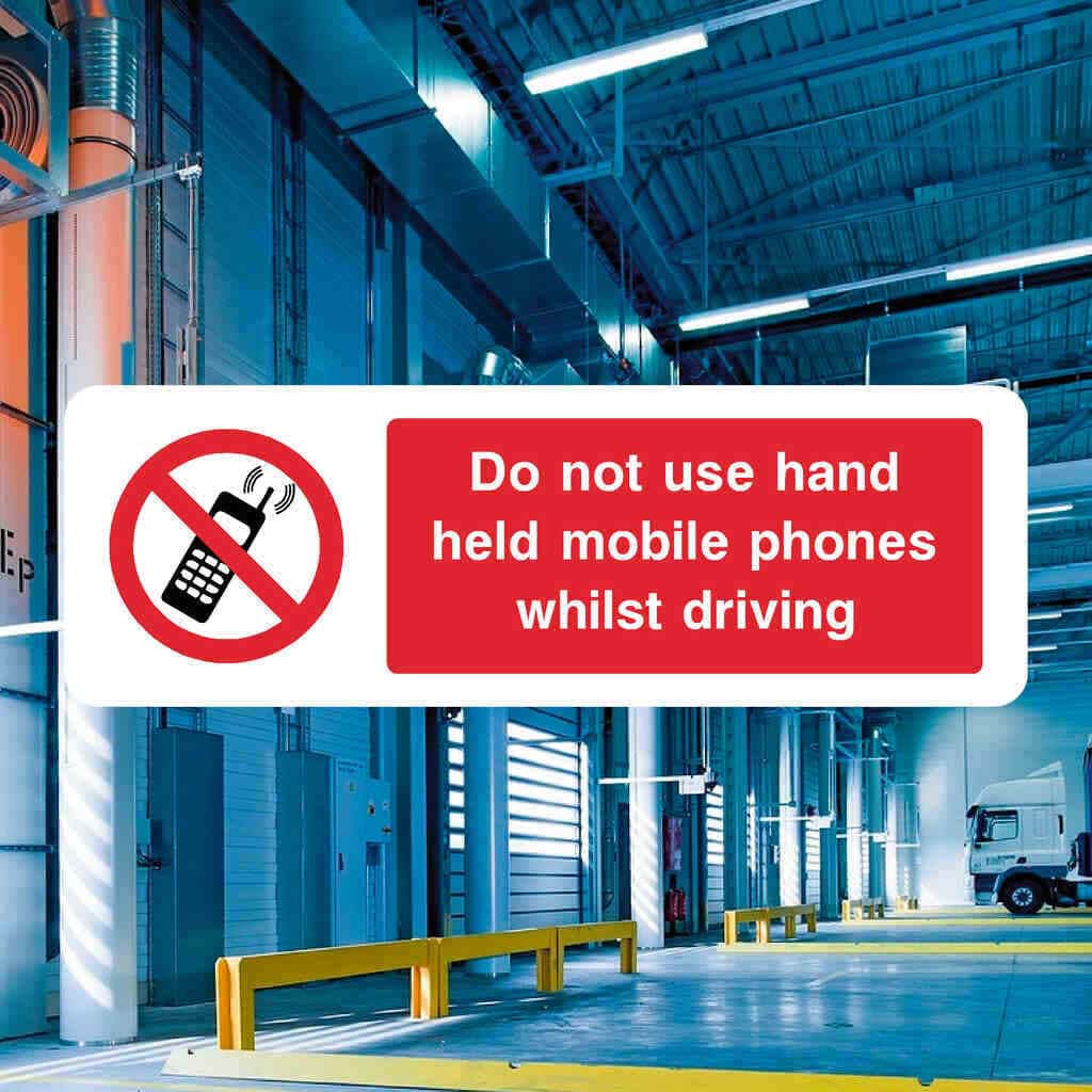 Do Not Use Mobile Phones Driving Sign-The Safety Sheep Store
