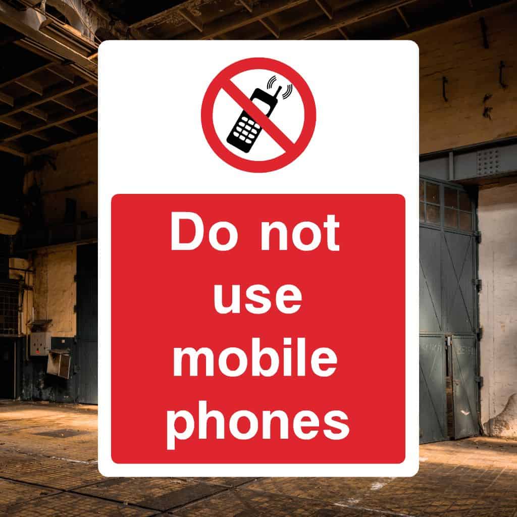 Do Not Use Mobile Phones Sign-The Safety Sheep Store
