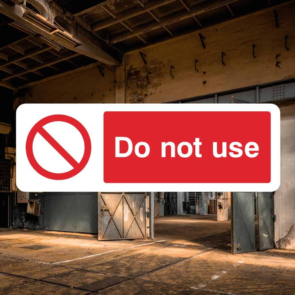 Do Not Use Sign Landscape-The Safety Sheep Store