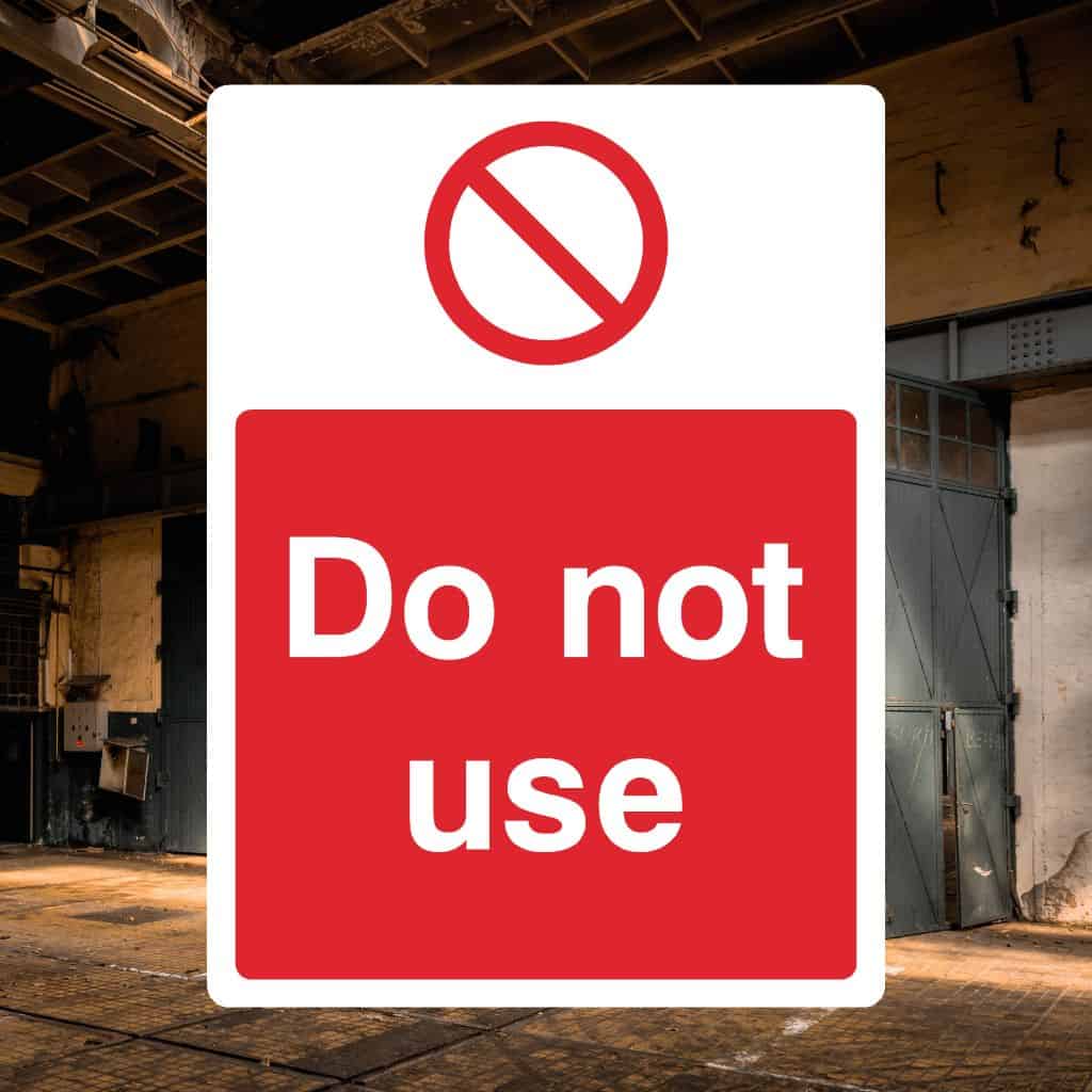 Do Not Use Sign-The Safety Sheep Store