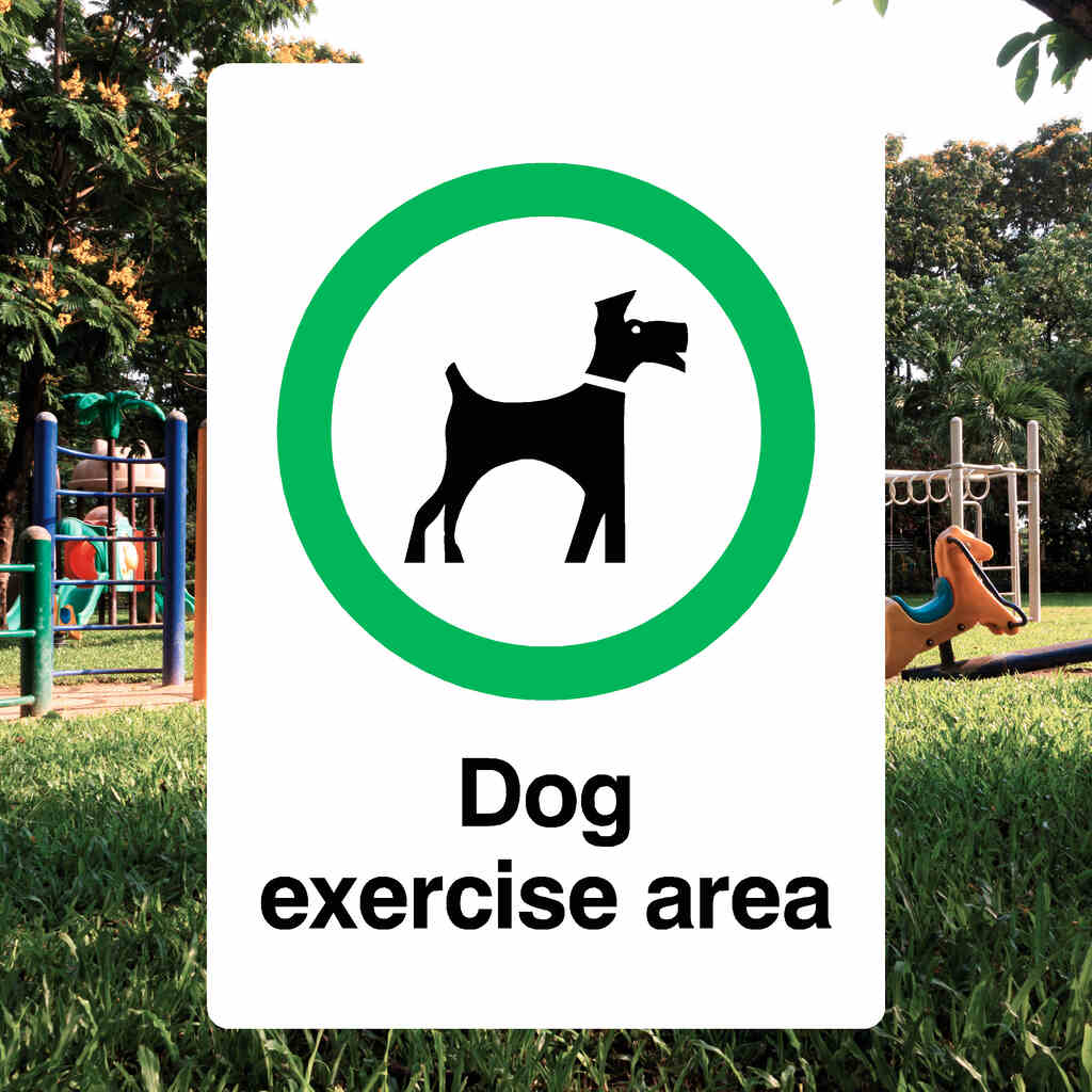 Dog Exercise Area Sign-The Safety Sheep Store