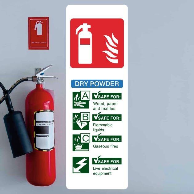 Dry Powder Fire Extinguisher Sign-The Safety Sheep Store