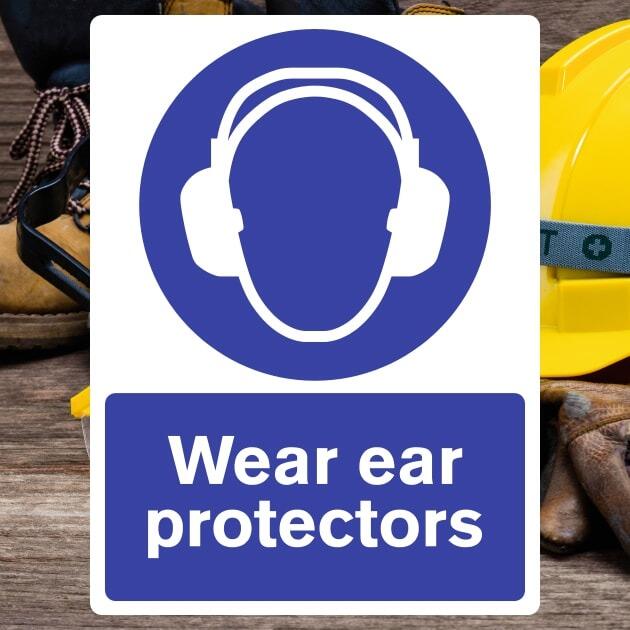 Ear Protection Required Sign-The Safety Sheep Store