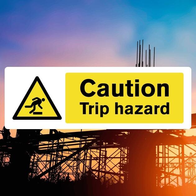 Trip Hazard Sign Landscape - The Safety Signs Store