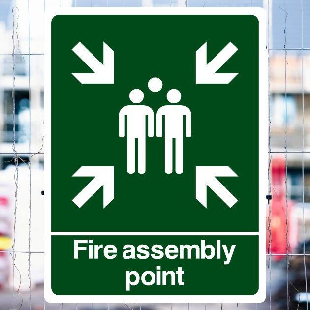 Fire Assembly Point Sign - UK Safety Signs Store