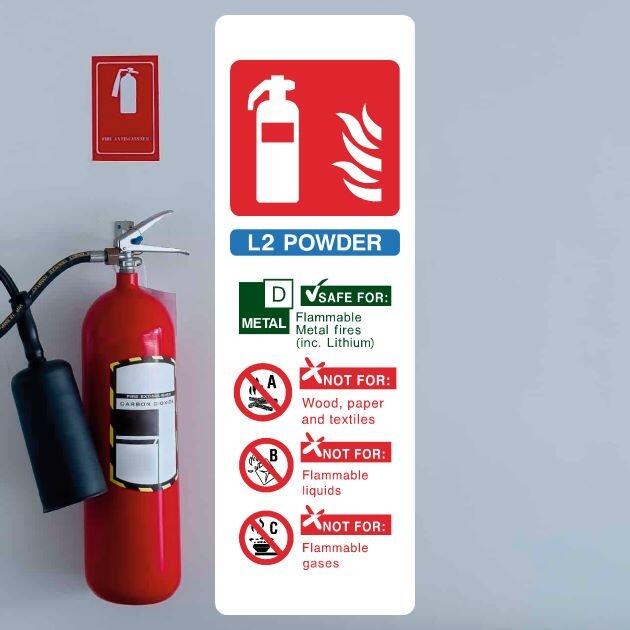 L2 Powder Fire Extinguisher Sign - UK Safety Signs Store