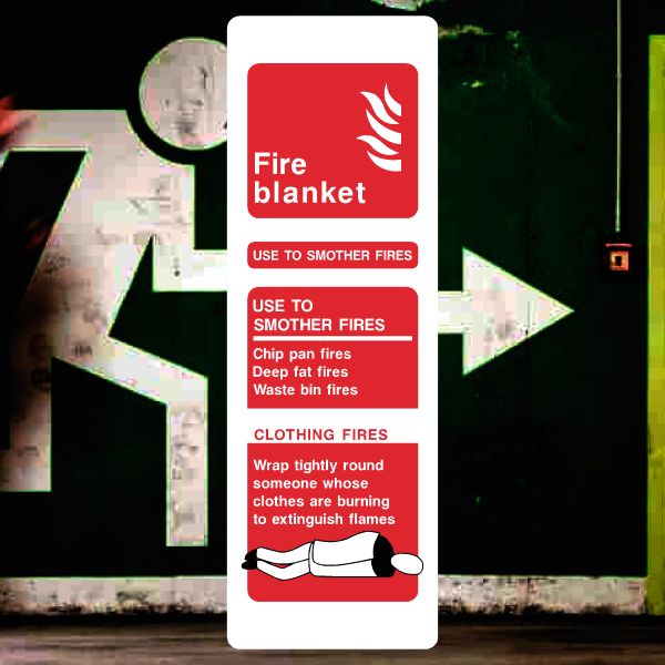 Fire Blanket Fire Equipment Sign-The Safety Sheep Store