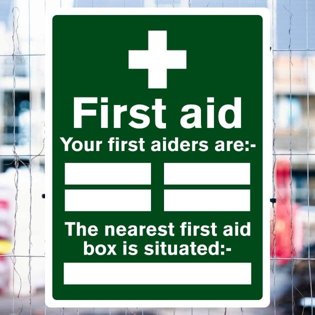 First Aiders First Aid Box Location Sign-The Safety Sheep Store