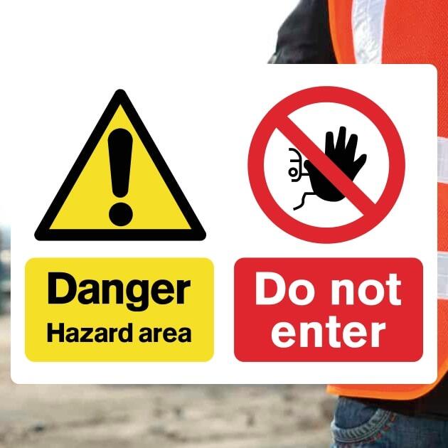 Hazardous Area Do Not Enter Danger Sign-The Safety Sheep Store