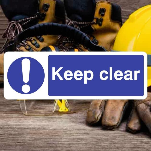Keep Clear Sign - Landscape-The Safety Sheep Store