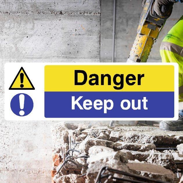 Keep Out Danger Sign-The Safety Sheep Store