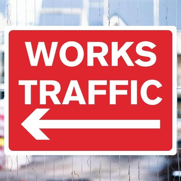 Left Arrow Works Sign-The Safety Sheep Store