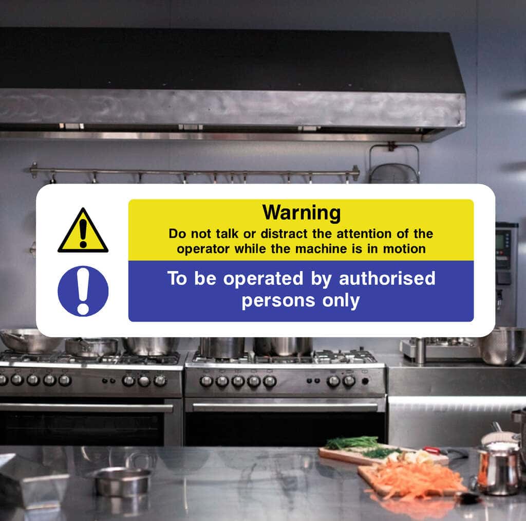Machine Operated By Authorised Persons Only Sign-The Safety Sheep Store