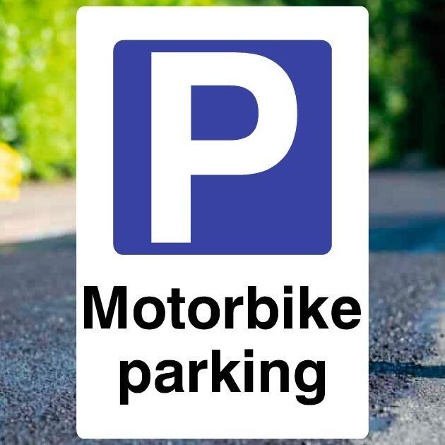 Motorbike Parking P Sign-The Safety Sheep Store